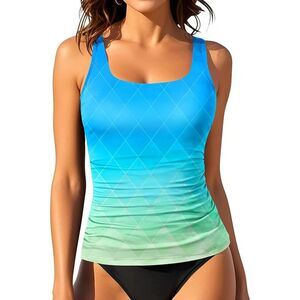 Tummy Control Bathing Suit Top, Medium, 13J-192Swim001